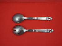 Acorn by Georg Jensen Sterling Silver Salad Serving Set 2pc Large HH WS 10 1/4"