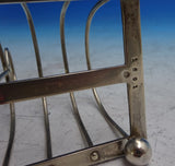 William Hutton and Sons English Estate Sterling Silver Toast Rack w/ Feet #8631