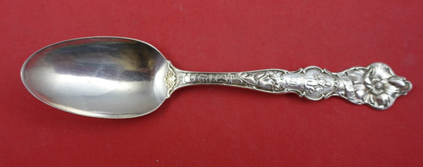 Flower of the Month by Wallace Sterling Teaspoon w/ poppy August Virgo  5 7/8"
