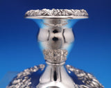 Repousse by Kirk Sterling Silver Candlestick Pair #2 4 1/4" x 3 5/8" (#8104)