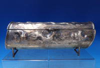 Italian Sterling Silver Box in Log Form w/Applied Branch Handle Feet (#7456)