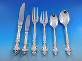Malvern by Lunt Sterling Silver Flatware Service for 12 Set 81 pieces