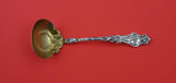 Irian by Wallace Sterling Silver Sauce Ladle gold wash 5 1/2"