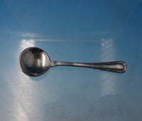 Bougainville by Hacker and Hermann Silverplate Salt Dip with Spoon Set (#5068)