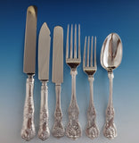 King by Dominick & Haff Sterling Silver Flatware Set Service 144 Pieces Shell