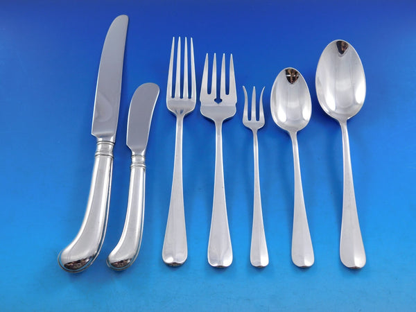 Rattail Antique by Dominick & Haff Sterling Silver Flatware Set Service 59 pcs