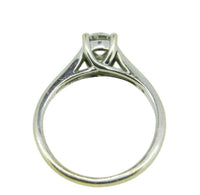 14k White Gold Genuine Natural Diamond Solitaire Engagement Ring .47ct (#J3265)