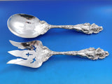 Love Disarmed by Reed & Barton Sterling Salad Serving Set Pierced 3 pcd 10 1/2"