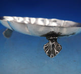 Egyptian Silver Nut Dish Cast Repousse Fruit Flowers Handle Shell Feet (#6747)