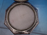 Middle Eastern .900 Sterling Silver Compact Chased Figural Scrollwork (#6703)