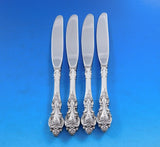 Grand Victorian by Wallace Sterling Silver Butter Spreader HH Modern Set of 4