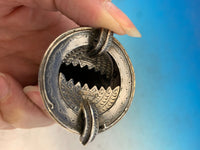 English Sterling Silver Tussie Mussie Posey Posy Holder with Jaws C1874 (#J1201)