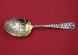 Arlington by Towle Sterling Silver Preserve Spoon GW Brite-Cut w/ flowers 6 3/4"