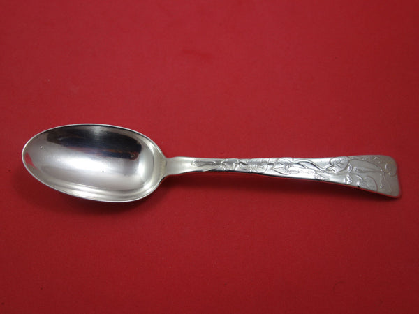 Lap Over Acid Etched by Tiffany Sterling Place Soup Spoon w/Squash 7"