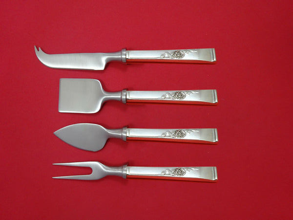 Classic Rose by Reed and Barton Sterling Silver Cheese Set 4pc HHWS Custom