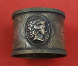 Medallion by Unknown Coin Silver Napkin Ring BC with Applied Medallion c.1860