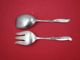 Silver Melody by International Sterling Silver Salad Serving Set AS  9"