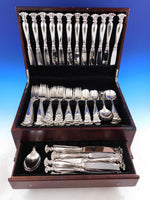 Romance of the Sea Wallace Sterling Silver Flatware Set Shell Motif Dinner 85 Pc