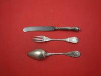 German by CB Geiss Sterling Silver Traveling Set 3-pc Set, Original box 8 1/8"