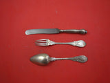 German by CB Geiss Sterling Silver Traveling Set 3-pc Set, Original box 8 1/8"