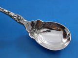 Irian by Wallace Sterling Silver Olive Spoon Long Not Pierced Original 7 7/8"