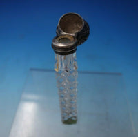 Sterling Silver and Cut Crystal Perfume Bottle c.1920 4 1/2" (#5382)