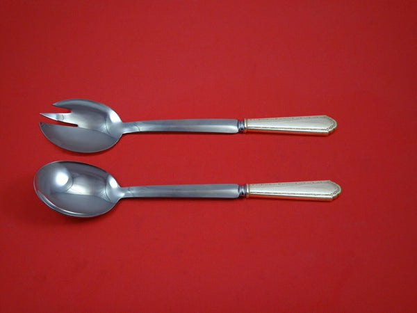 William and Mary by Lunt Sterling Silver Salad Serving Set 2pc Modern Custom