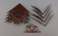Mixed Metals by Gorham Copper & Sterling Flatware Chest Corners 9Pc (#0498)
