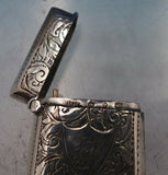 Minshull and Latimer English Victorian Sterling Silver Stamp Holder (#6548)
