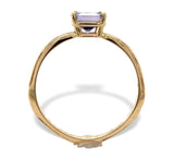 14k Yellow Gold .94ct Genuine Natural Ceylon Blue Sapphire Ring 6.75 (#J7318)