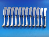 Onslow by Tuttle Sterling Silver Butter Spreader HH Paddle Set of 12 pcs 5 7/8"