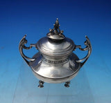 B and Shield English Sterling Silver Inkwell w/Deco Style Insect Handles (#5423)