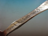 Lap Over Edge Acid Etched by Tiffany Sterling Silver Regular Fork Apples 7 1/4"