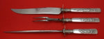 Fontainebleau by Gorham Sterling Silver Roast Carving Set 3pc Knife 15" w/Scenes
