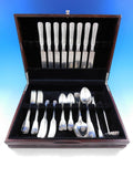 Palm by Tiffany Sterling Silver Flatware Service Set 42 Pieces "CED" Monogram