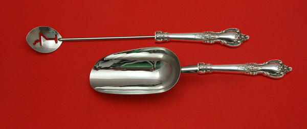 Delacourt by Lunt Sterling Silver Bar Set 2pc HHWS  Custom Made
