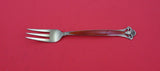 Cloister by Th. Marthinsen Sterling Dessert Fork enameled Red 6"
