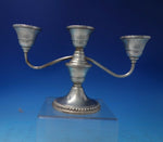 English Gadroon by Gorham Sterling Silver Candelabra 3-Light #909-1 c.1940 #5850