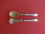 Eighteen Ten 1810 by Fina-Italy Sterling Silver Salad Serving Set 2pc Orig 9"