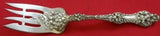 Old Orange Blossom by Alvin / Gorham Sterling Cold Meat Fork w/ flowers 7 3/4"