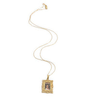 14k Yellow Gold Picture Frame Pendant with Chain Jewelry (#J7261)