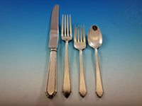 William and Mary by Lunt Sterling Silver Flatware Set for 12 Service 55 pieces