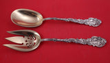 Versailles by Gorham Sterling Silver Salad Serving Set GW pierced long 10 1/4"