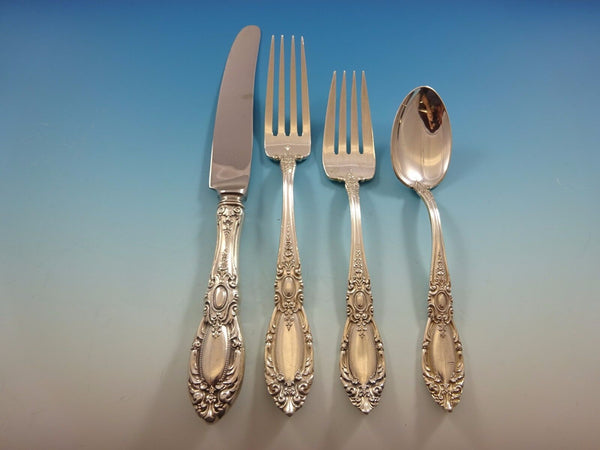 King Richard by Towle Sterling Silver Flatware Set For 8 Service 32 Pieces