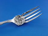 Old English by Towle Sterling Silver Salad Fork with Flowers 6"