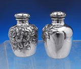 Flora by Shiebler Sterling Silver Salt and Pepper Shaker Set 2pc #2212 (#8845)