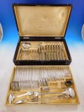 Austrian 800 Silver Flatware Set Service Fitted Box 79 pieces with Bow & Ribbon