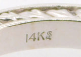 14k White Gold 2.5mm Ring Band with Engraved Sides (#J3938)