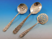 Repousse by Kirk Sterling Silver Flatware Set Service 183 pieces Dinner Vintage