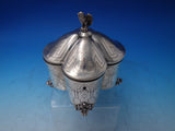 Austrian Sterling Silver Tea Caddy Brite Cut Eagle Finial c.1890 Vintage (#5982)